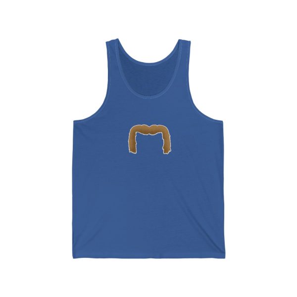 Brown Handlebar Mustache Funny Jersey Tank, Movember Tank Top, Mustache Shirt - Image 3