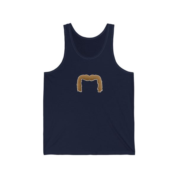 Brown Handlebar Mustache Funny Jersey Tank, Movember Tank Top, Mustache Shirt - Image 4