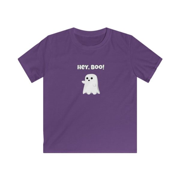 Hey, Boo Ghost Funny Halloween Boy's T-Shirt - Image 2