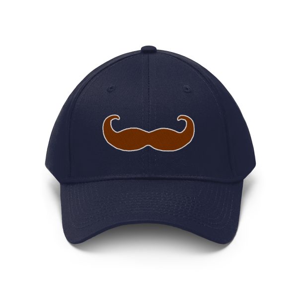 Brown Fancy Mustache Twill Hat, Movember Hat, Mustache Hat - Image 10