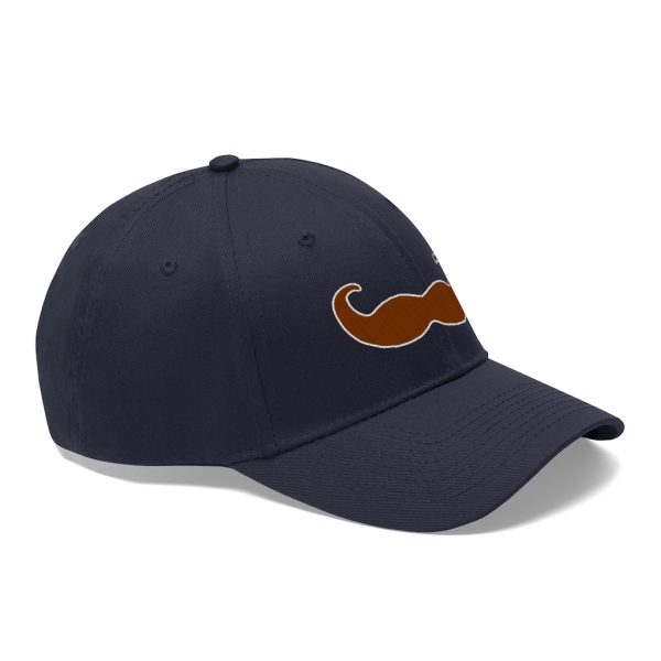 Brown Fancy Mustache Twill Hat, Movember Hat, Mustache Hat - Image 11