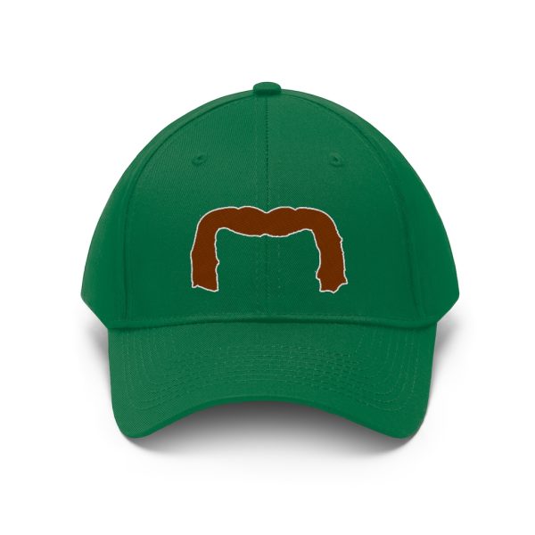 Brown Handlebar Mustache Twill Hat, Movember Hat, Mustache Hat - Image 5