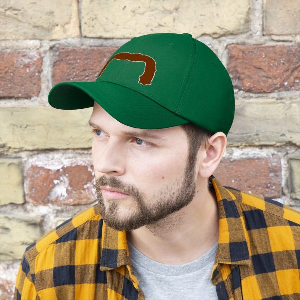 Brown Handlebar Mustache Twill Hat, Movember Hat, Mustache Hat - Image 9