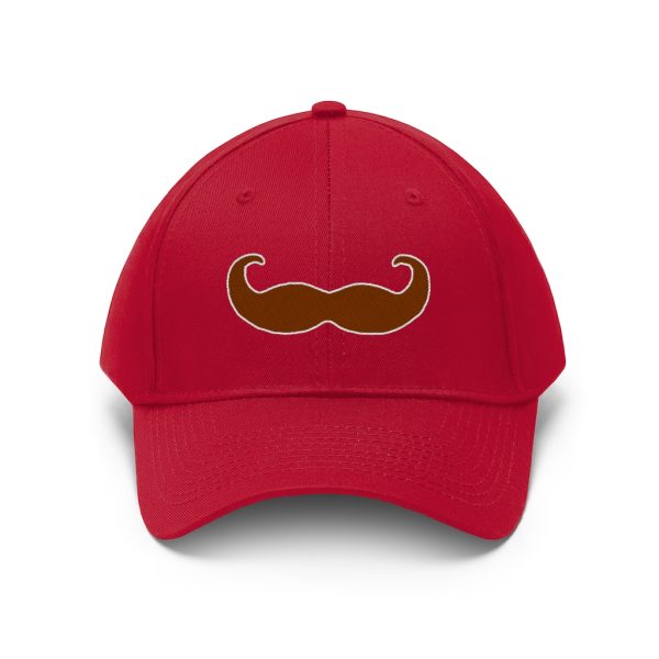 Brown Fancy Mustache Twill Hat, Movember Hat, Mustache Hat - Image 15
