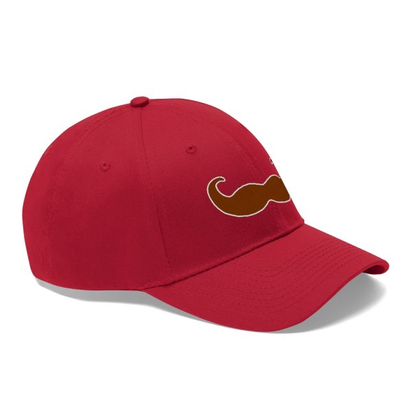 Brown Fancy Mustache Twill Hat, Movember Hat, Mustache Hat - Image 16