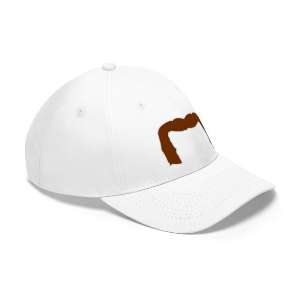 Brown Handlebar Mustache Twill Hat, Movember Hat, Mustache Hat - Image 2