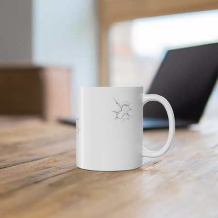 Prank Cracked Ceramic Mug 11oz