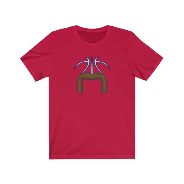 Red and Blue Mustache Basketball Shirt, Mustache shirt, Movember Shirt, Basketball Shirt
