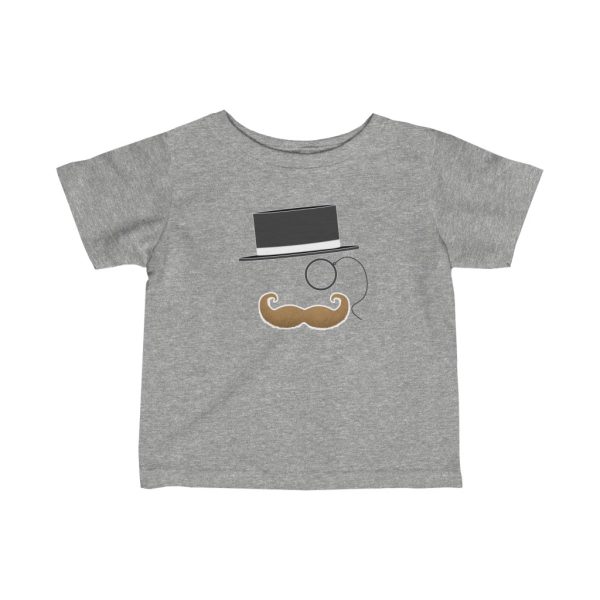 Fancy Man Mustache Funny Infant T-Shirt - Image 2