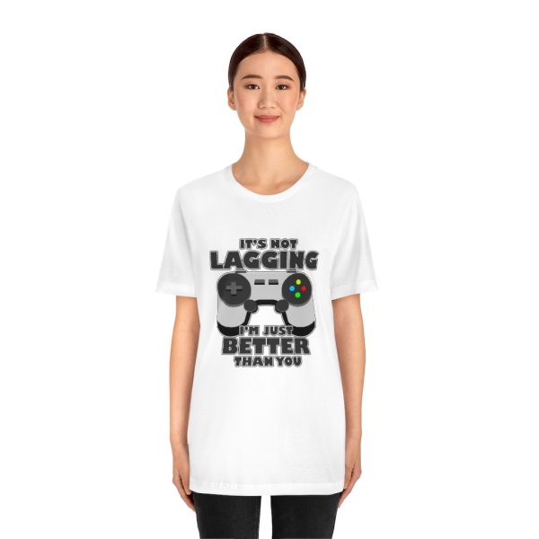 It's Not Lagging Funny Gaming T-Shirt - Image 5