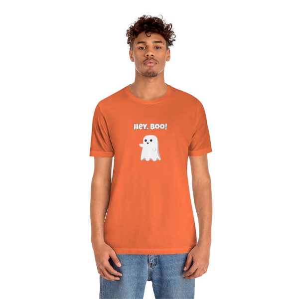 Hey, Boo Ghost Funny Halloween T-Shirt - Image 6