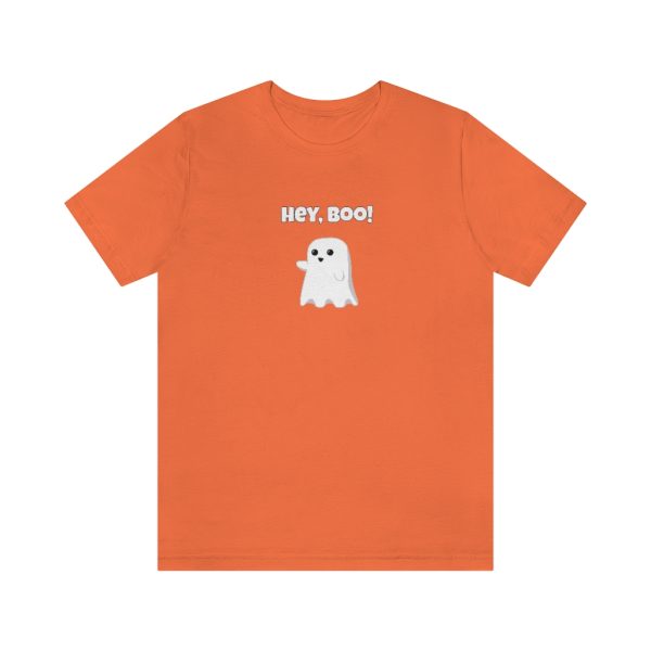 Hey, Boo Ghost Funny Halloween T-Shirt - Image 4