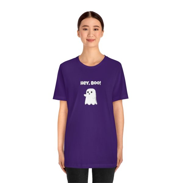 Hey, Boo Ghost Funny Halloween T-Shirt - Image 8