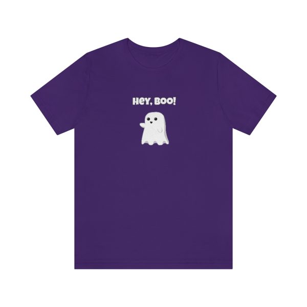 Hey, Boo Ghost Funny Halloween T-Shirt - Image 7
