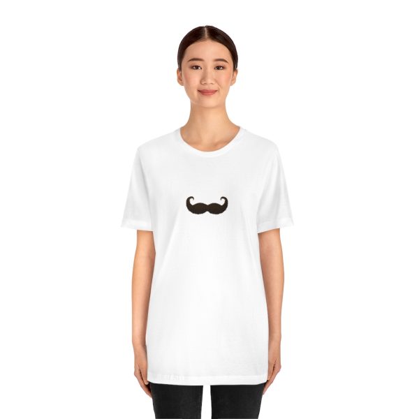 Black Fancy Mustache Funny T-Shirt, Mustache T-Shirt, Movember T-Shirt - Image 2