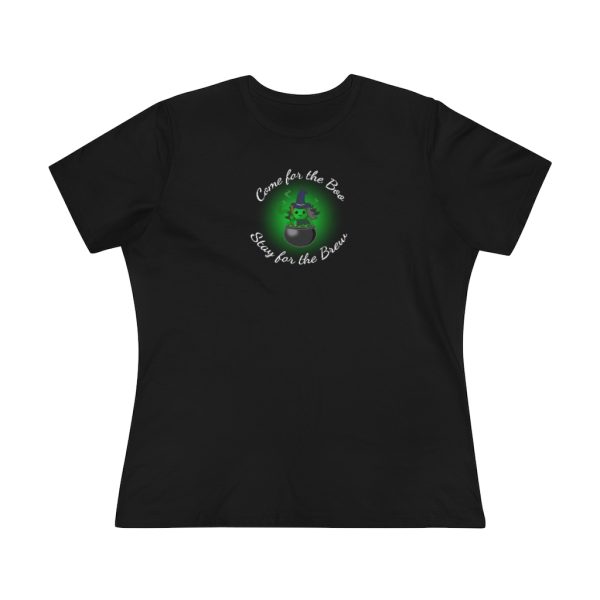 Come for the Boo, Stay for the Brew Funny Halloween Women's T-Shirt