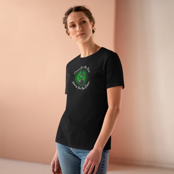 Come for the Boo, Stay for the Brew Funny Halloween Women's T-Shirt - Image 4