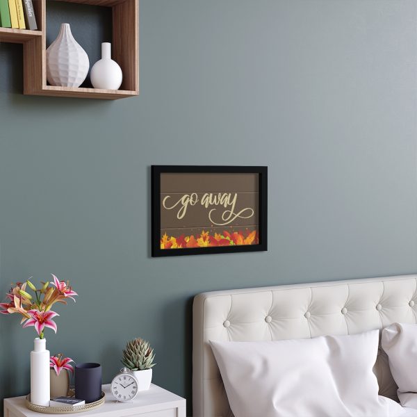 Fancy "Go Away" Autumn Framed Poster - Image 8