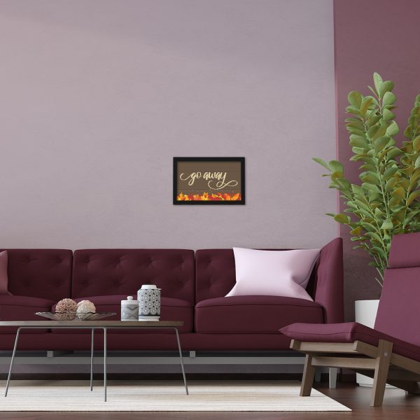 Fancy "Go Away" Autumn Framed Poster - Image 9