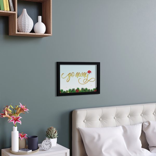 Fancy "Go Away" Christmas Framed Poster - Image 8