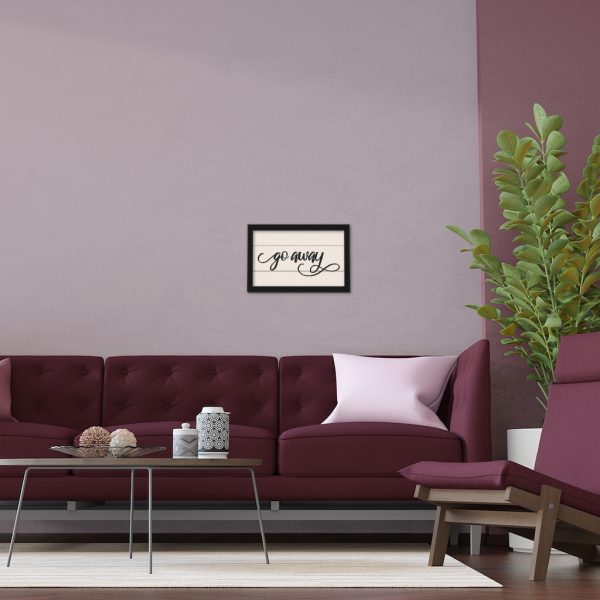 Fancy "Go Away" Farmhouse Framed Poster - Image 9