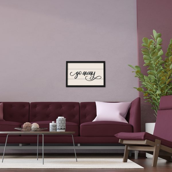 Fancy "Go Away" Farmhouse Framed Poster - Image 11