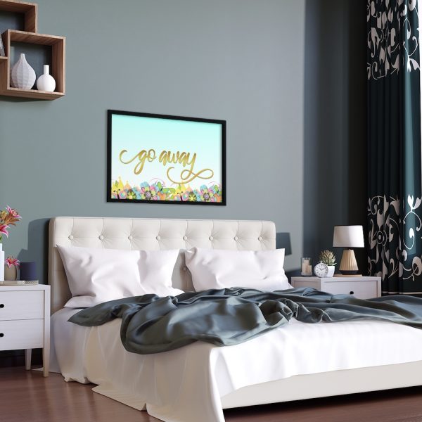 Fancy "Go Away" Spring Framed Poster - Image 13