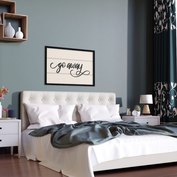 Fancy "Go Away" Farmhouse Framed Poster - Image 13