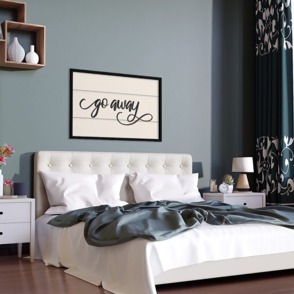 Fancy "Go Away" Farmhouse Framed Poster - Image 16