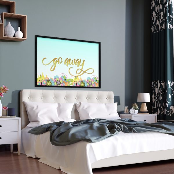 Fancy "Go Away" Spring Framed Poster - Image 2
