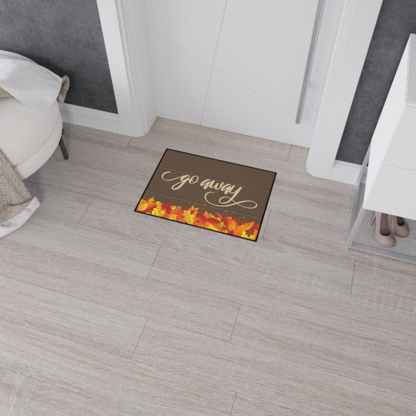 Fancy "Go Away" Autumn Heavy Duty Floor Mat - Image 3