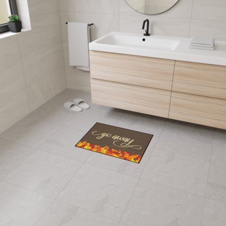 Fancy "Go Away" Autumn Heavy Duty Floor Mat