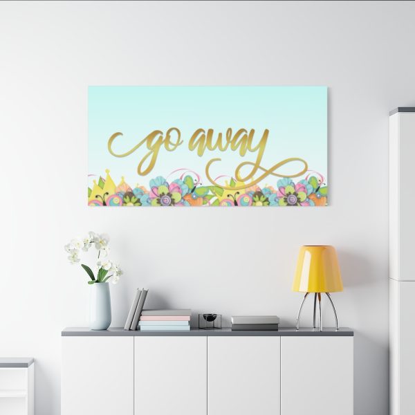Fancy "Go Away" Spring Canvas - Image 3