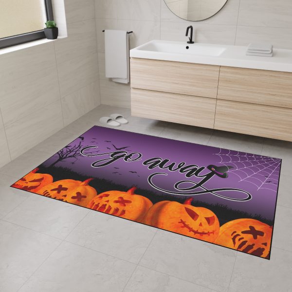 Fancy "Go Away" Halloween Heavy Duty Doormat - Image 2