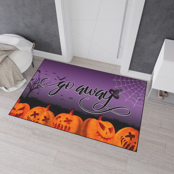 Fancy "Go Away" Halloween Heavy Duty Doormat - Image 3