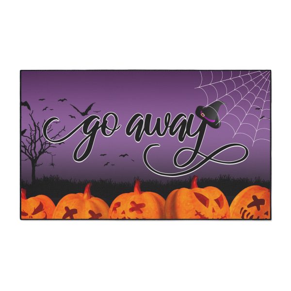 Fancy "Go Away" Halloween Heavy Duty Doormat - Image 9