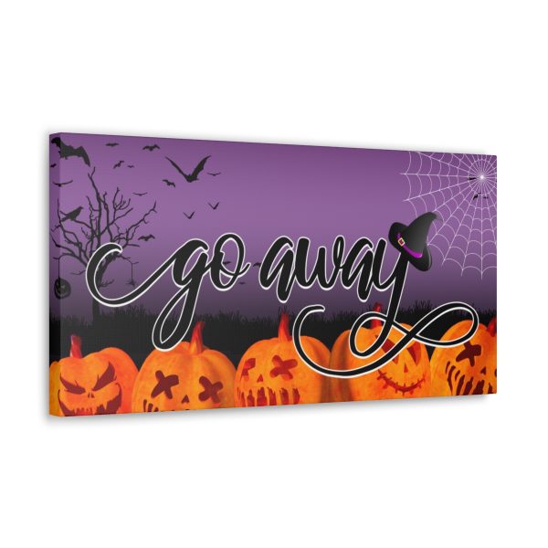 Copy of Fancy "Go Away" Halloween Canvas - Image 6