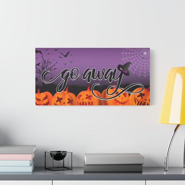 Copy of Fancy "Go Away" Halloween Canvas - Image 7