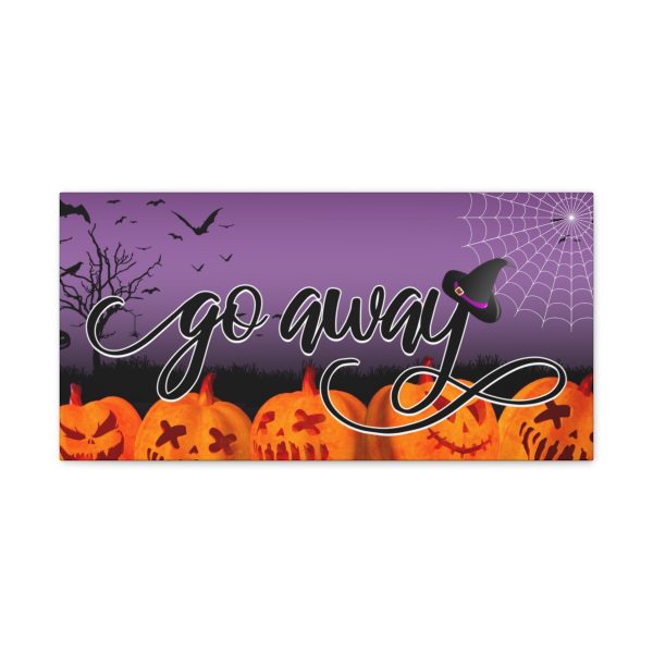 Copy of Fancy "Go Away" Halloween Canvas - Image 5