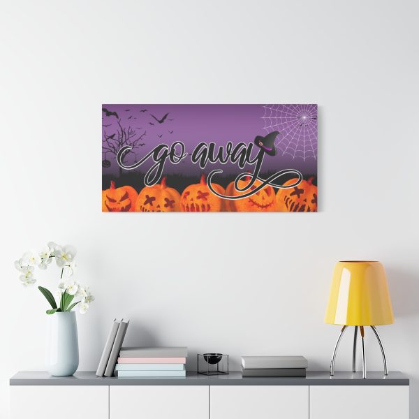 Copy of Fancy "Go Away" Halloween Canvas - Image 11
