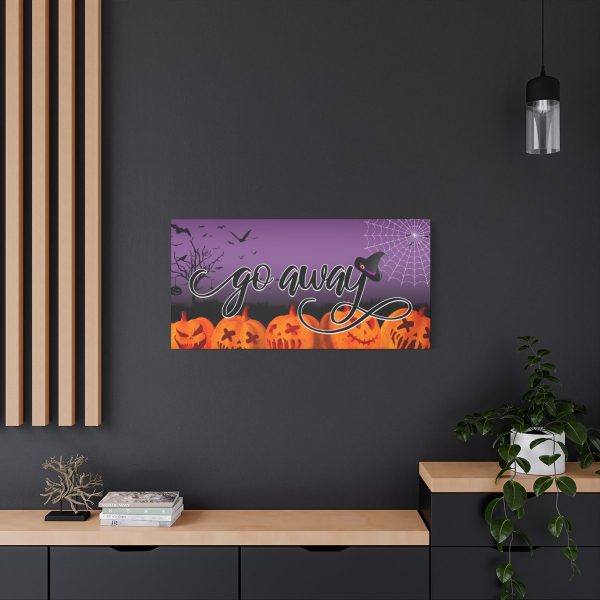 Copy of Fancy "Go Away" Halloween Canvas - Image 12