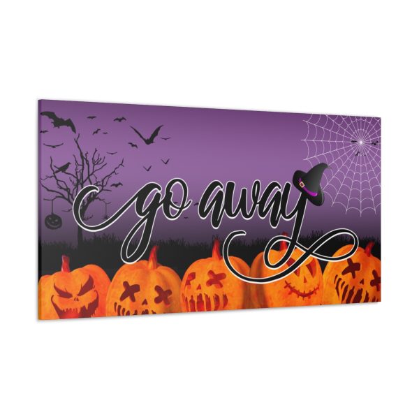 Copy of Fancy "Go Away" Halloween Canvas - Image 2