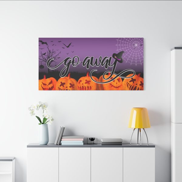 Copy of Fancy "Go Away" Halloween Canvas - Image 3