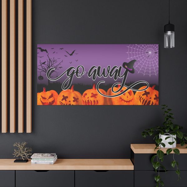 Copy of Fancy "Go Away" Halloween Canvas - Image 4