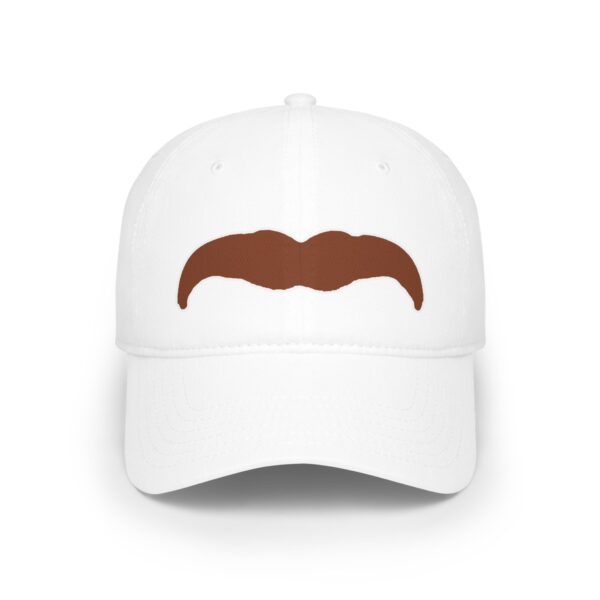 Brown Mustache Velcro Hat, Movember Hat, Mustache Hat