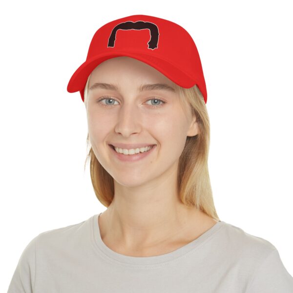 Baseball Cap with Black Handlebar Mustache - Perfect for Movember - Image 8