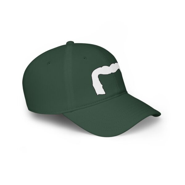 Baseball Cap with White Handlebar Mustache - Perfect for Movember - Image 19