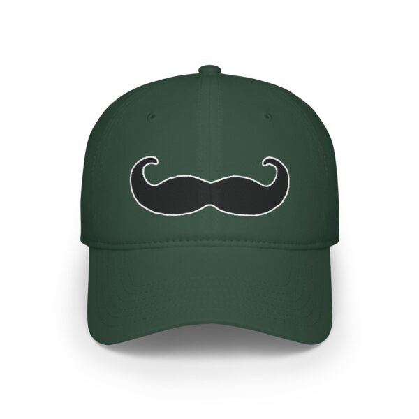 Baseball Cap with Fancy Black Mustache - Perfect for Movember - Image 17