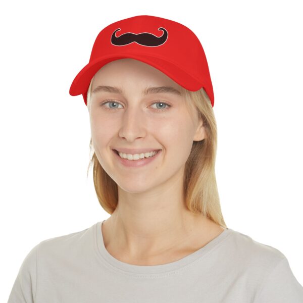 Baseball Cap with Fancy Black Mustache - Perfect for Movember - Image 8