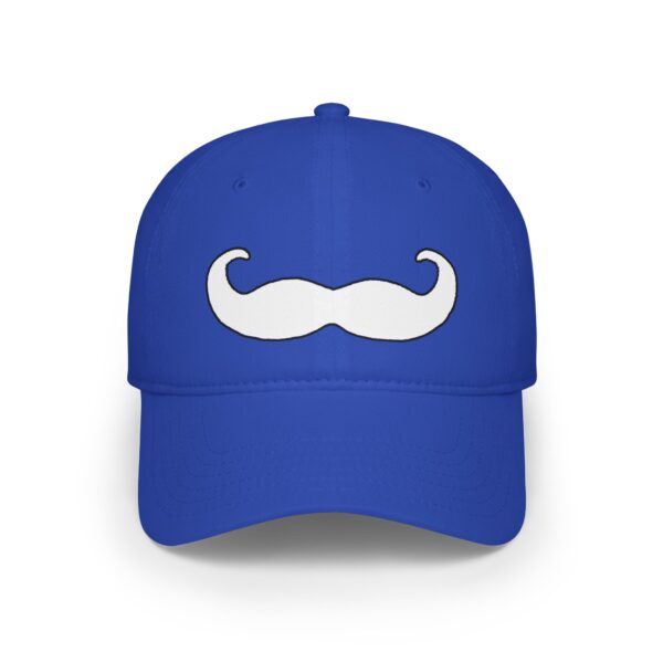 Velcro Baseball Cap - Fancy White Mustache - Perfect for Movember - Image 21